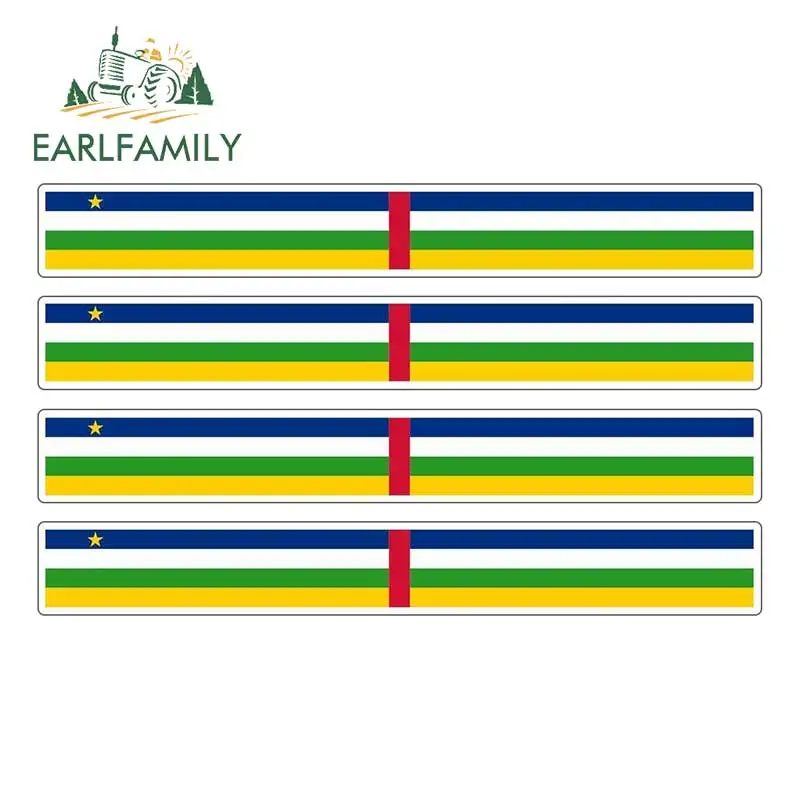 EARLFAMILY 4 шт. Автомобильная полоса наклейка на Мотогонки флаг оконная велосипед
