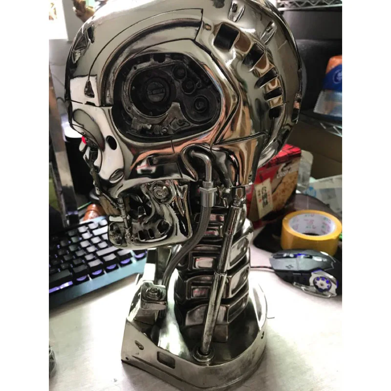 Круто! 1:1 весы Termi 39 см T-800 череп с чипом Стандартный гальваническим покрытием