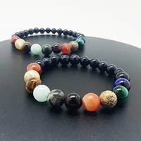 charm galaxy natural stone bracelet universe eleven constellation healing bracelet for men and women mysterious jewelry gifts