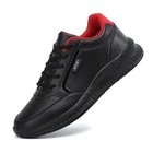 Мужские кожаные кроссовки, легкие, Повседневная прогулочная обувь, плоская подошва, модные, осень 2021