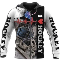 i love hockey 3d full printed zipper hoodies men and women autumnwinter fashion casual jacket llj012
