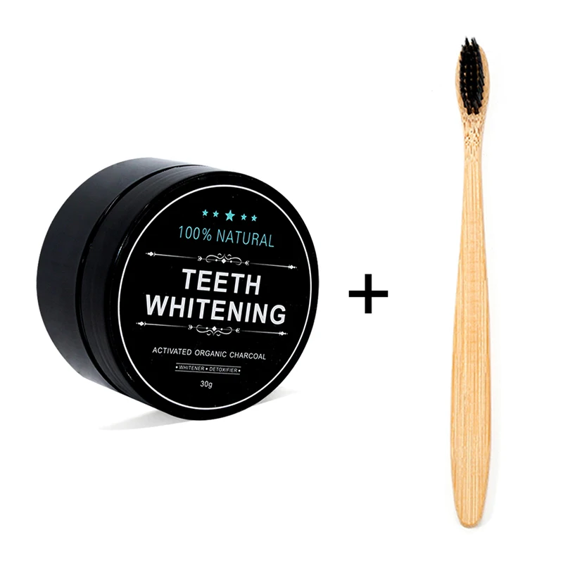 Натуральный набор для отбеливания зубов 1 унция порошок из бамбукового угля 0 35