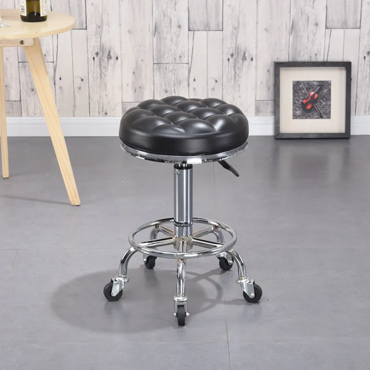 Simple and Comfortable Bar Stool Lifting Rotary Chair Laboratory Beauty Salon Office High |
