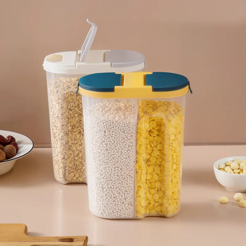 

Large Plastic Seal Portable Storage Bottles Food Kitchen Storage Bottles Home Cereal Container Weed Box Rangement Storage Jar 50