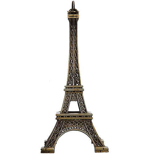 

15cm Home Decoration Romantic Paris Eiffel Tower Metallic Model Figurines Decor