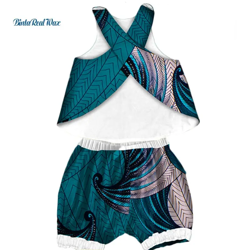 Комплект из топа и штанов с принтом в африканском стиле для мальчиков девочек