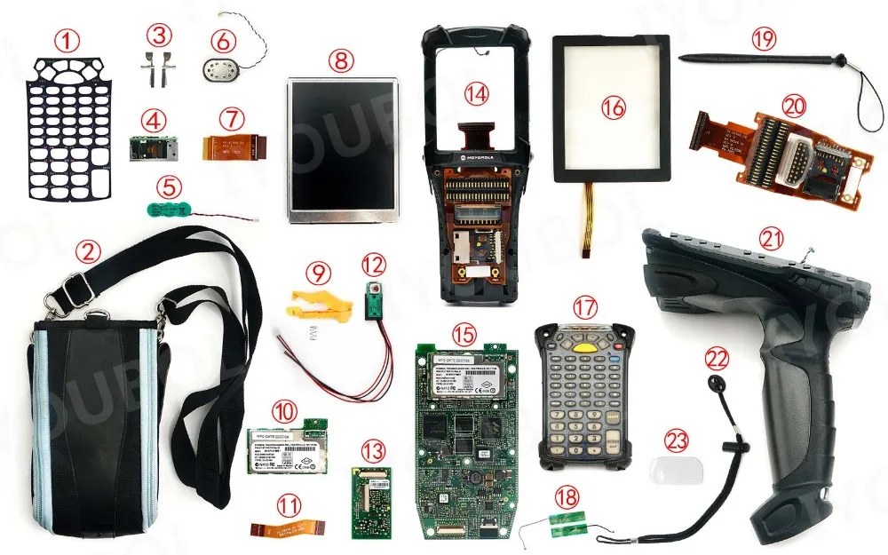 10 шт. стеклянные линзы сканера для Motorola Symbol MC9090-G MC9090-Z RFID (Тип пистолета) |