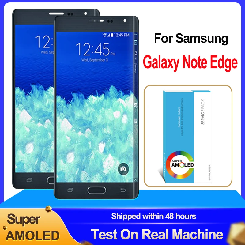 100% Оригинальный ЖК-дисплей 5 6 дюймов Super AMOLED для Samsung Galaxy Note Edge N915 N9150 сенсорный