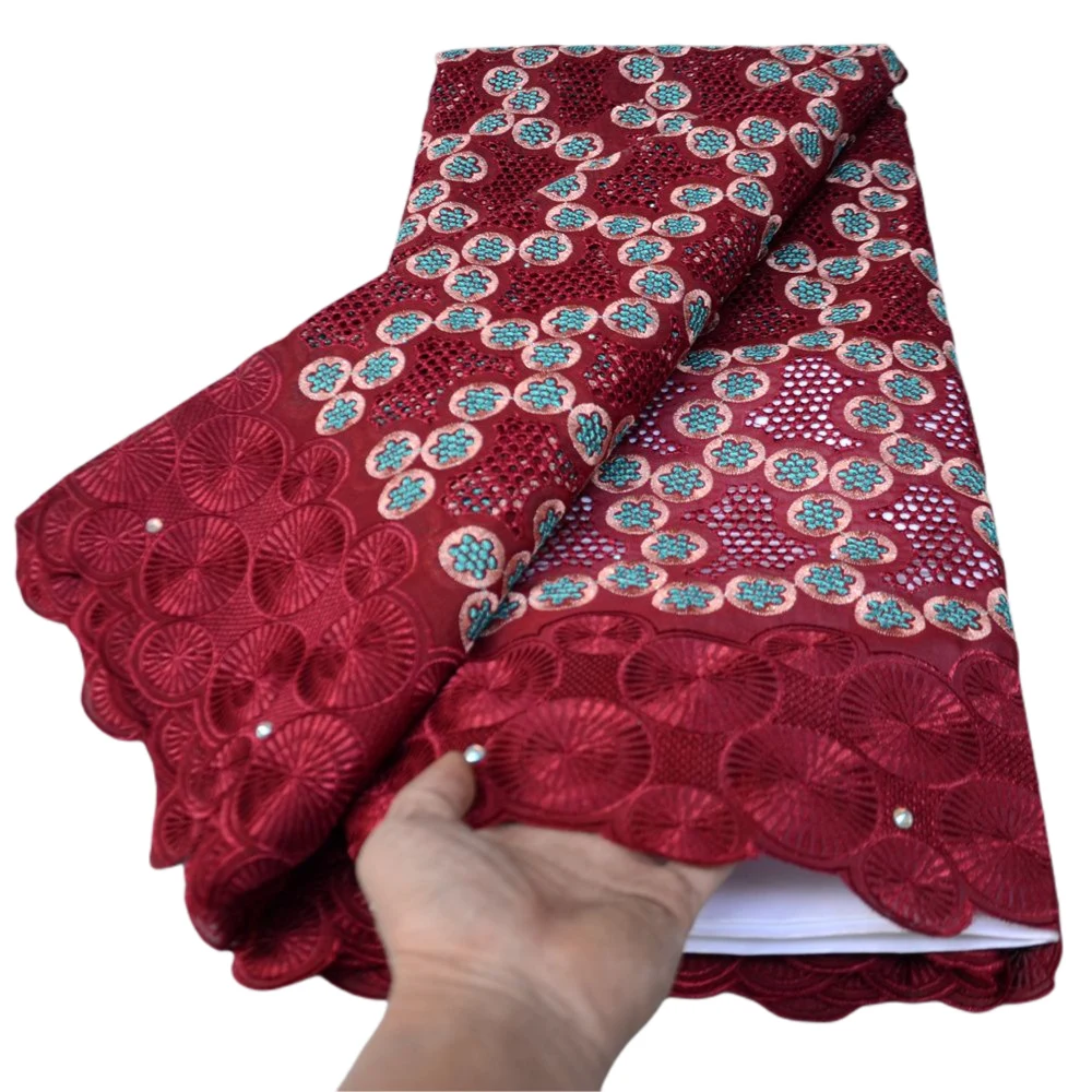 

Швейцарская кружевная ткань 2022 винная вышивка африканские кружевные ткани сухая кружевная швейцарская вуаль кружева в Швейцарии