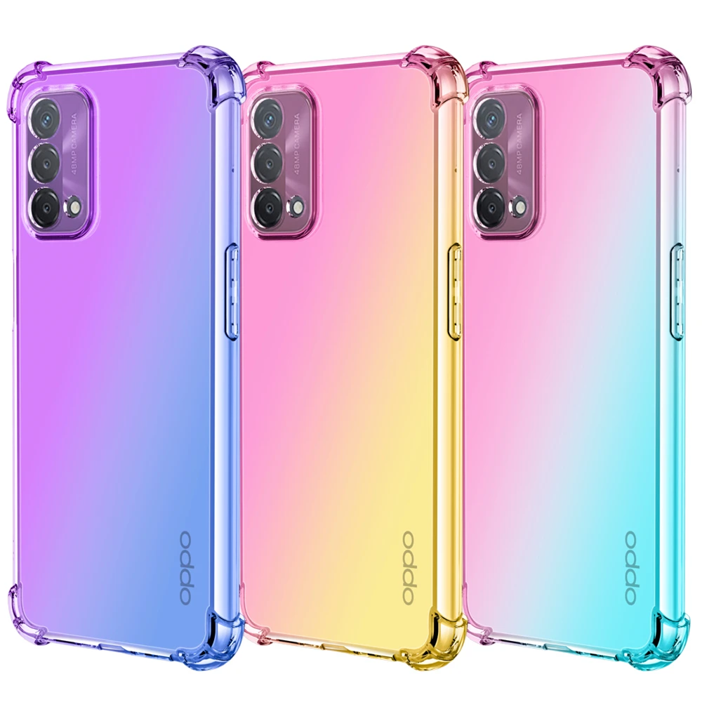 

Colorful Flexible Anti-dust Shockproof Case for OPPO Find X3 Pro A93 5G A94 A73 4G A72 A52 A55 Realme C20 C21 C17 V11 Phone Bag