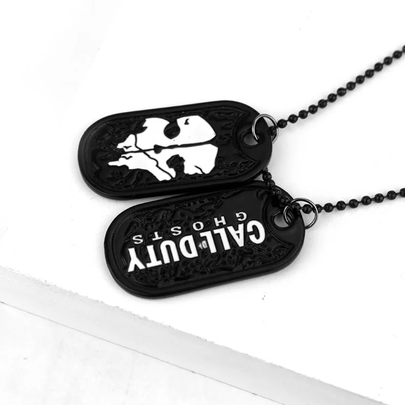 Game Jewelry Call Military Ghosts Dog Tag Charm Pendant Necklace Duty Metal Keychain | Украшения и аксессуары