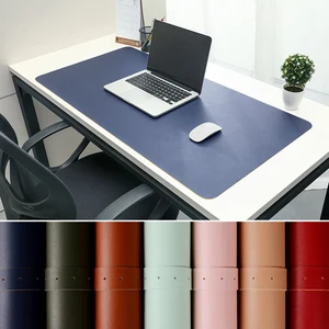 portable home office game mousepad resting surface protective dining desk writing mat easy clean pu leather desk mat laptop pad free global shipping