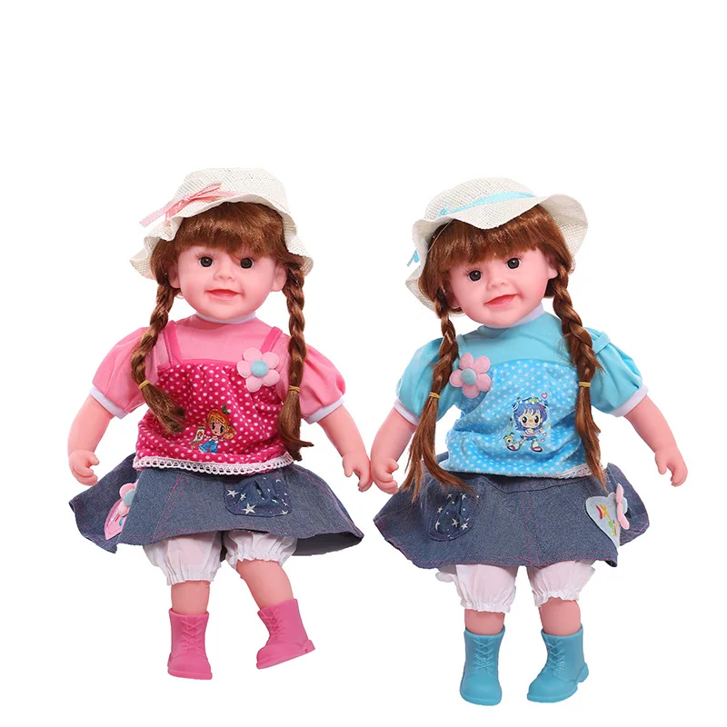 

22 inch intelligent touch voice simulation interactive Doll Girl children's vinyl reborn lol pop Gifts kids toys for children