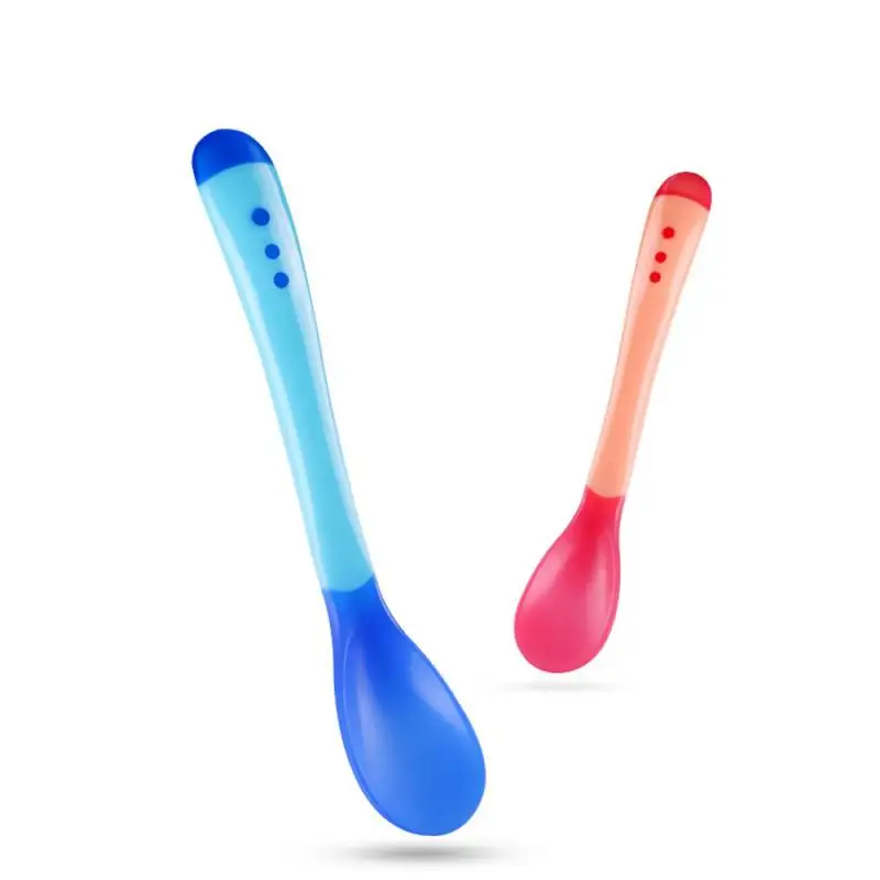 

Silicone Spoon Baby Tableware Children's Spoons Kids Dinner Baby Feeding Tools Tableware Waterproof Spoon Non-Slip Crockery