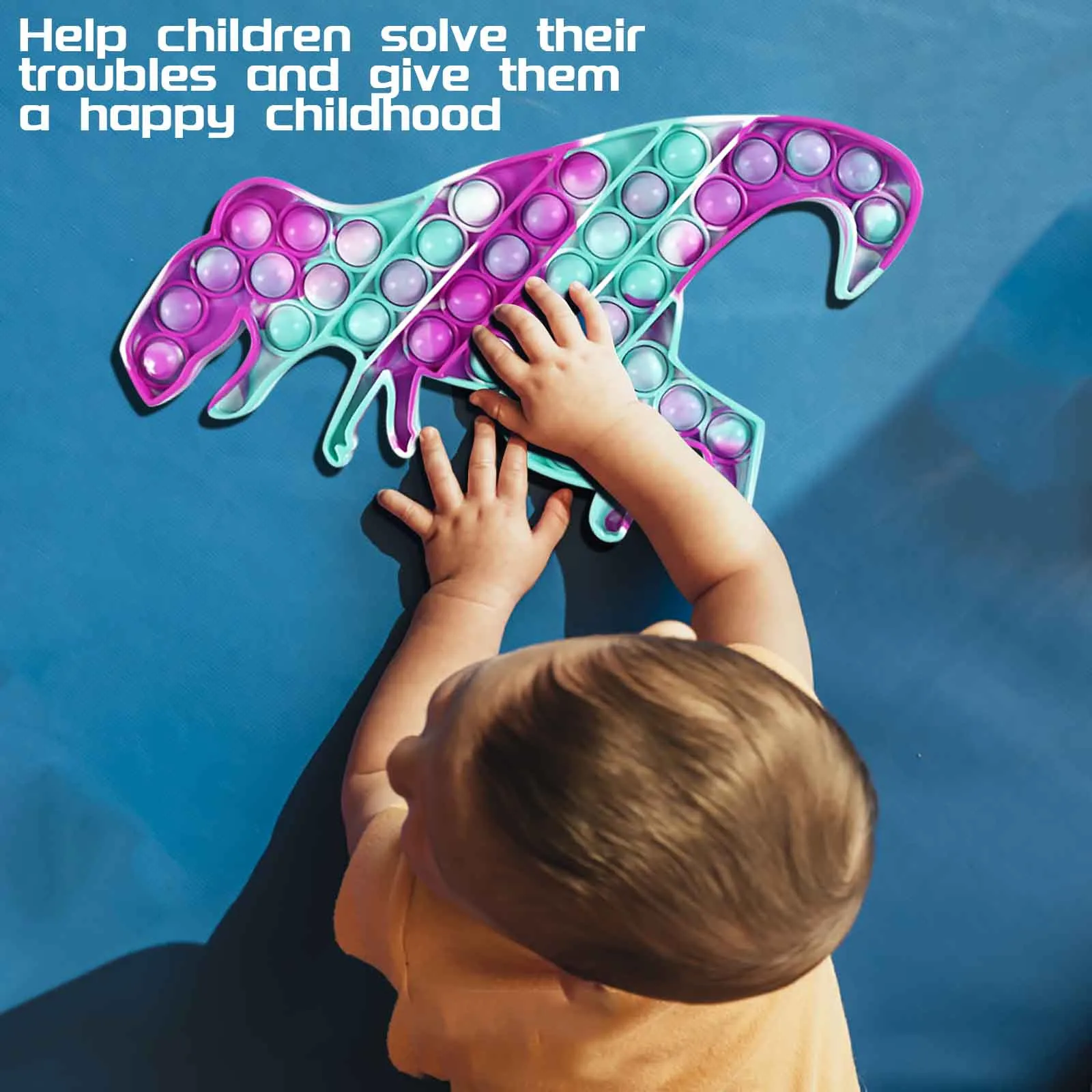 

Динозавр пузырьковая игрушка-антистресс для взрослых и детей