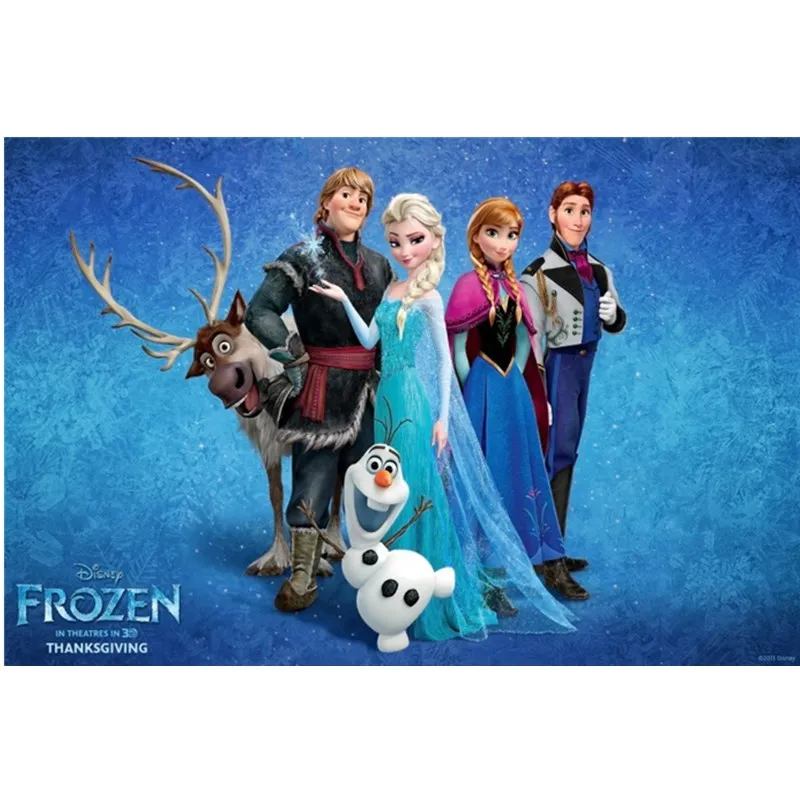 Виниловый вечерние с изображением Анны и Эльзы из мультфильма Холодное сердце |