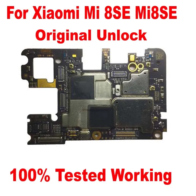 

Оригинальная разблокированная материнская плата для Xiaomi Mi8 SE, Mi 8 SE, MI 8SE, схемы материнской платы, плата, основная плата, полные чипы, гибкий к...