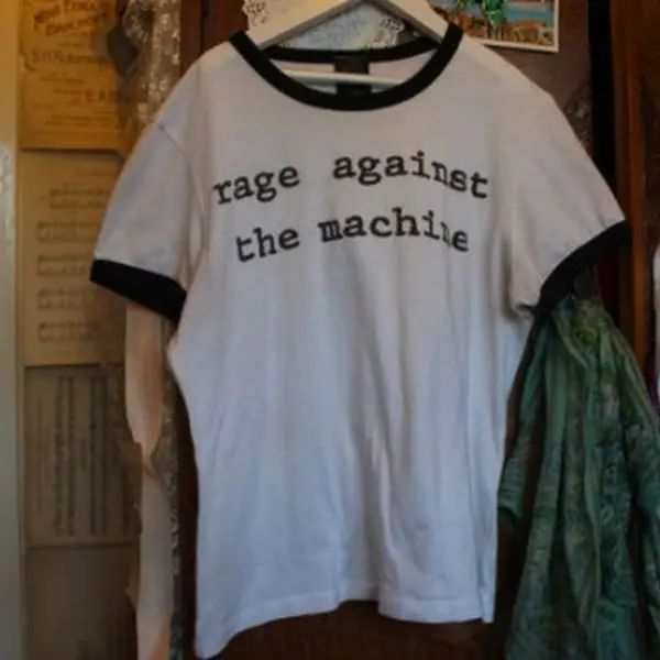 

Rage Against The Machine Ringer T Shirt O-Neck Short Sleeve Girls Boys Che Guevara Rap vintage cool girl gift Metal Top Tee
