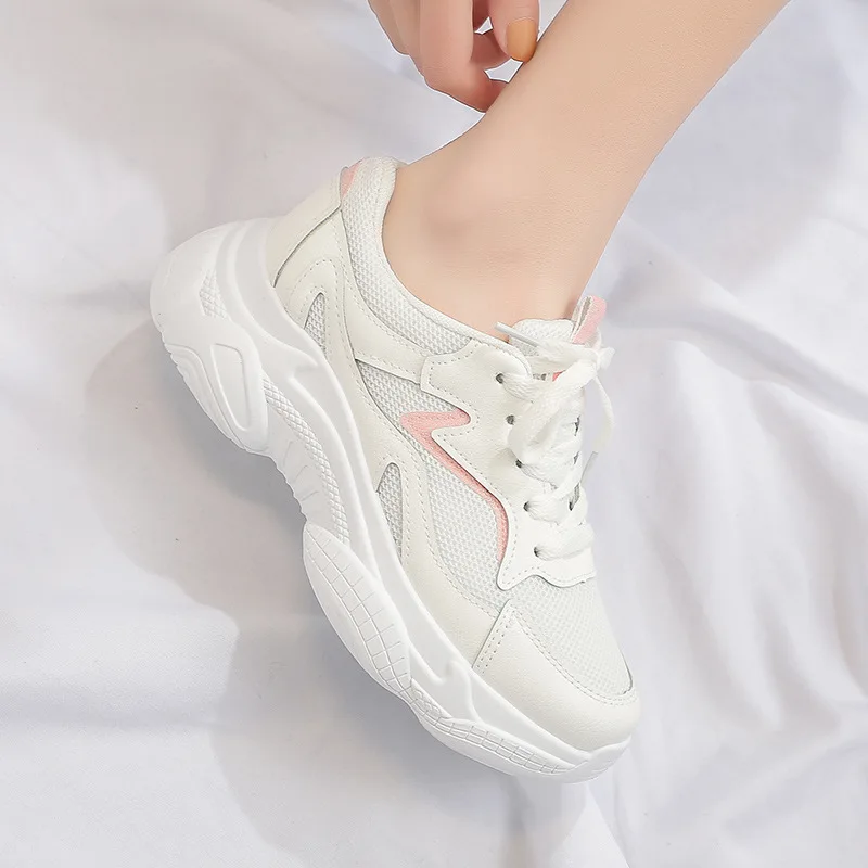 Женские кроссовки весна 2019 INS Ulzza Harajuku новые увеличивающие рост на платформе в