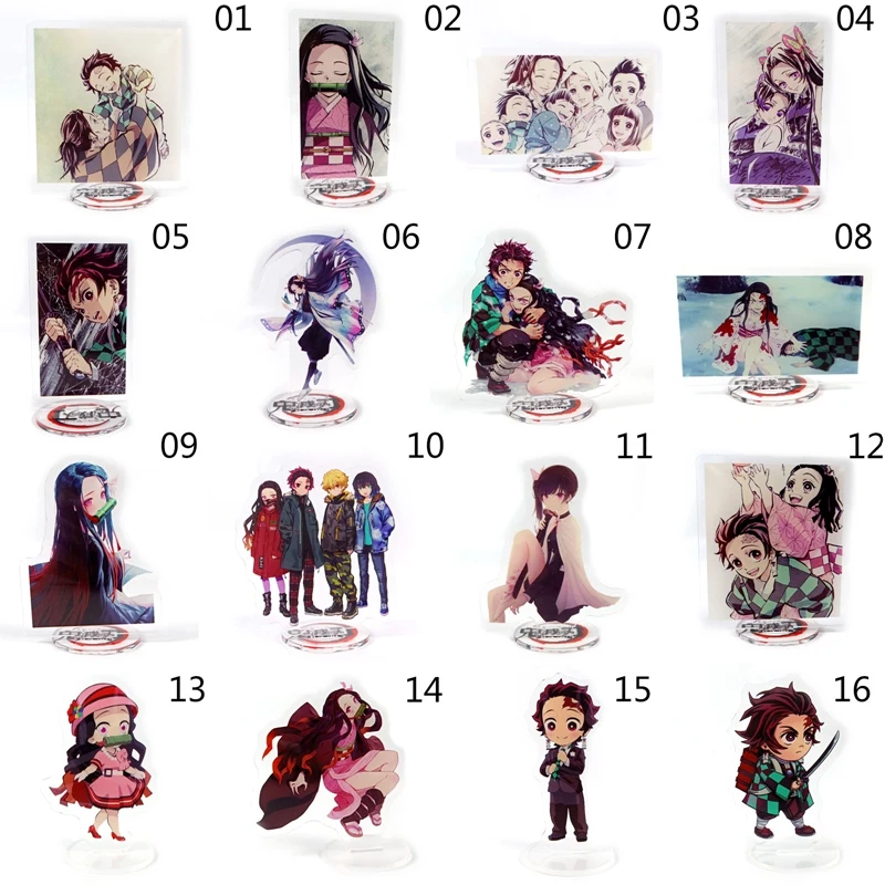 

Anime Demon Slayer Acrylic Stand Model Toys Desk Action Figures Comic Exhabition Decor Ornaments Fans Collections 10cm