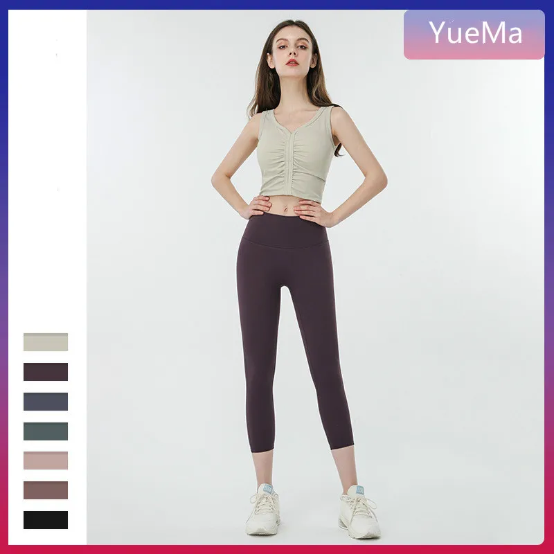 

Women Two Pieces Gym Yoga Clothing Workout Vest Shirt And High Waist Leggings Sports Wear Yoga Set