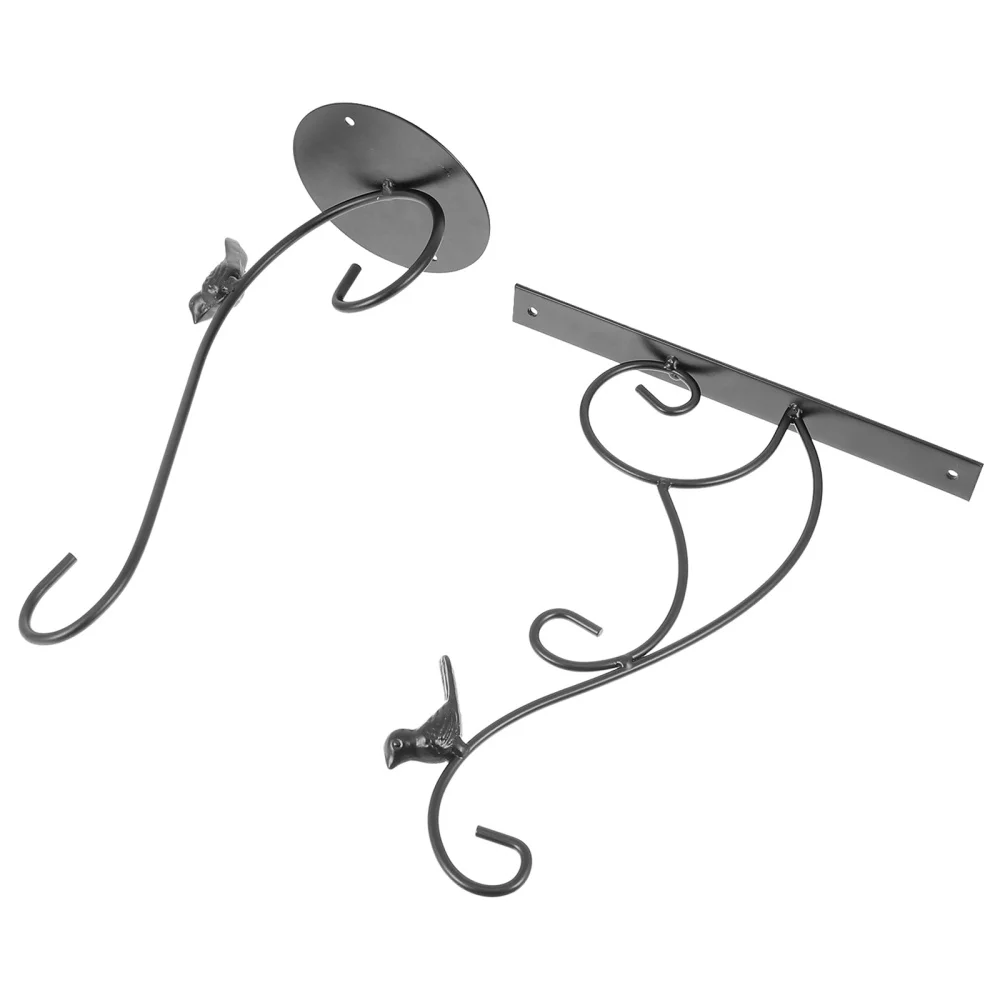 

2pcs Sturdy Iron Craft Flowerpot Hangers Household Flowerpot Hanging Wall Hooks
