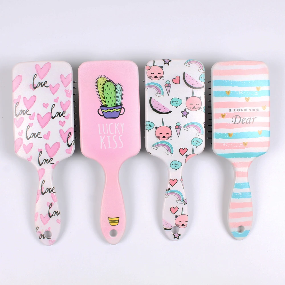 Массажная Расческа для кожи головы Антистатическая лопастная щетка инструмент