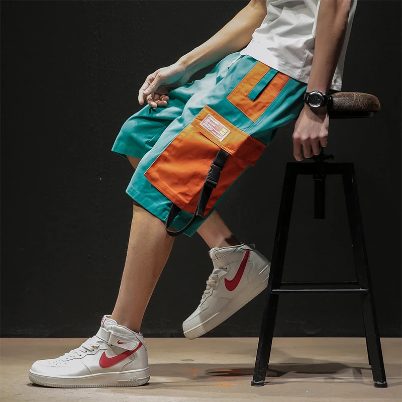 Шорты мужские с эластичным поясом уличная одежда карго повседневные модные