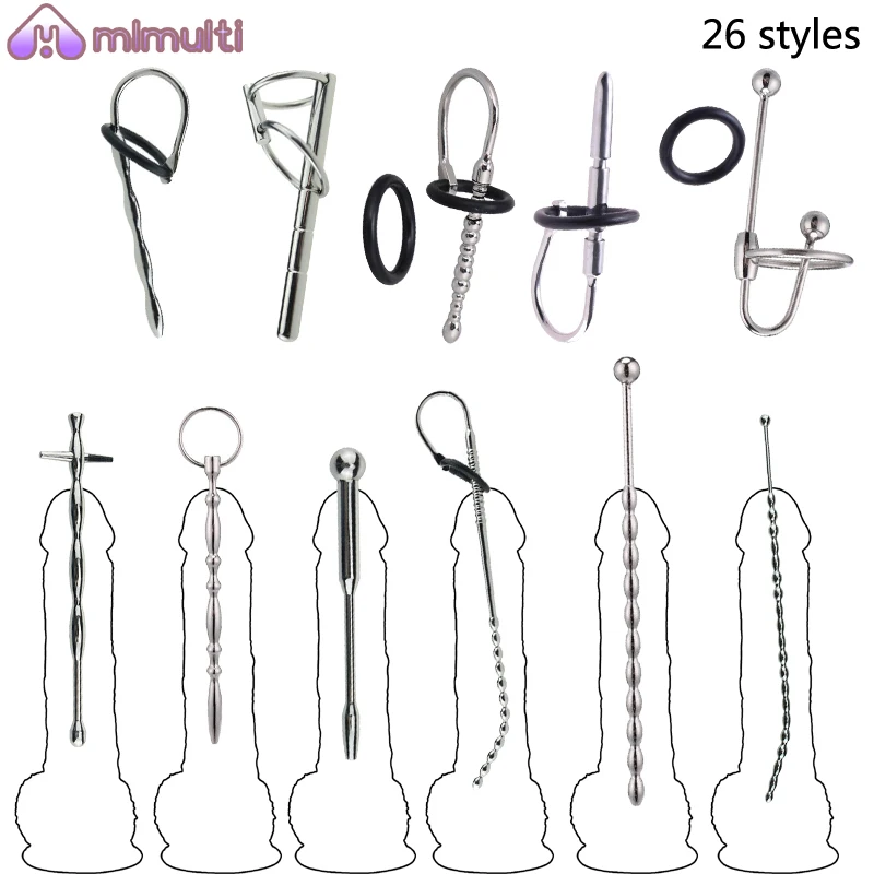 Мужская палочка для мастурбации (26 стилей) расширитель из нержавеющей стали