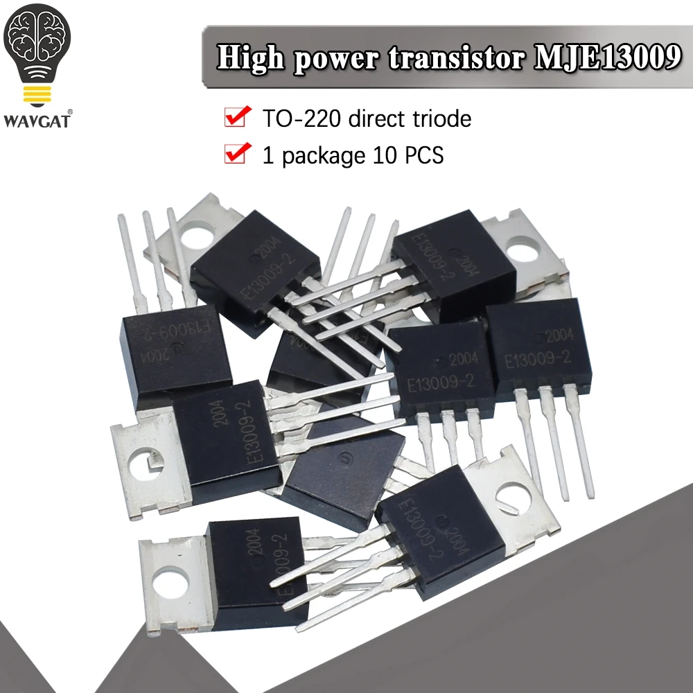 

MJE13009 FJP13009 J13009 13009 TO-220 Crystal triode High Voltage Fast-Switching NPN Power Transistor