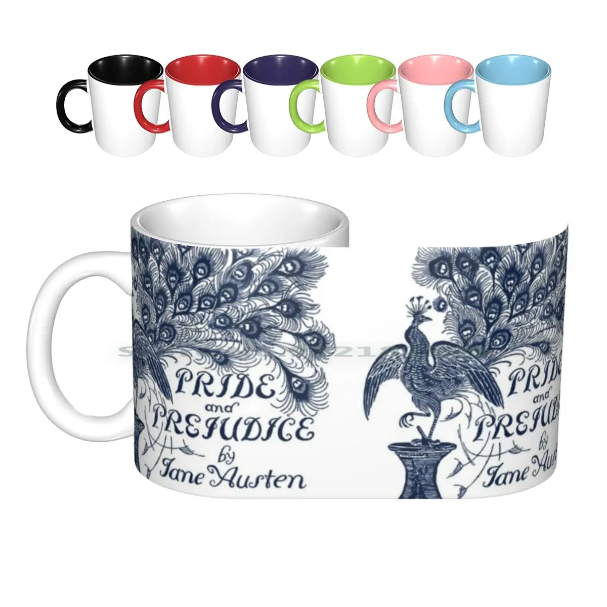 

Pride & Prejudice By Jane Austen Peacock Cover Ceramic Mugs Coffee Cups Milk Tea Mug Pride And Prejudice Pride Prejudice Mr