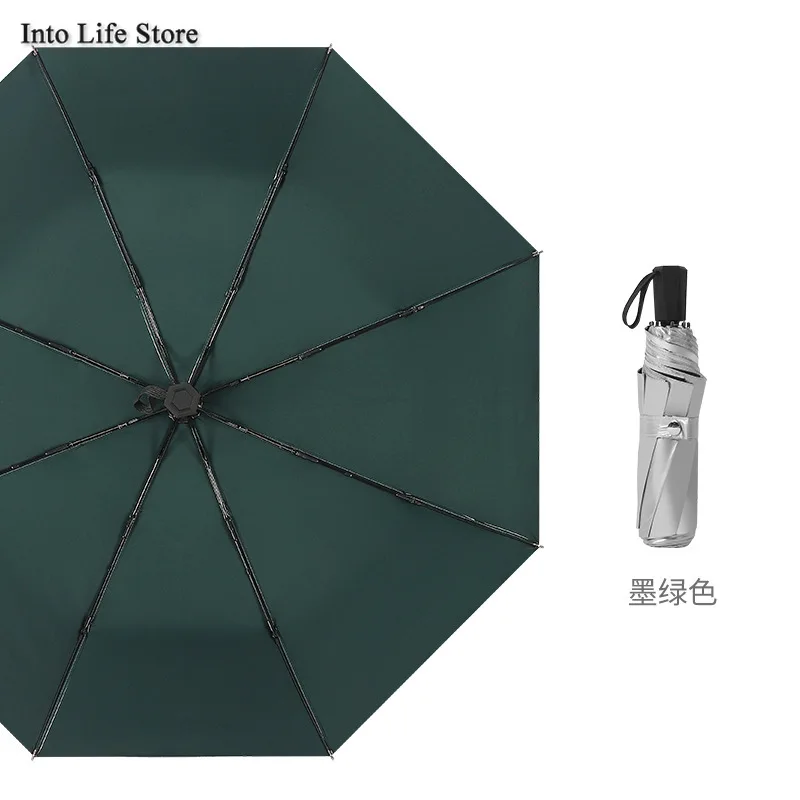

Luxury Silver Umbrella Rain Women Parasols Folding Clear Sun Kids Umbrella for Girl Large Pink Windproof Umbrellas UPF50+ Gift