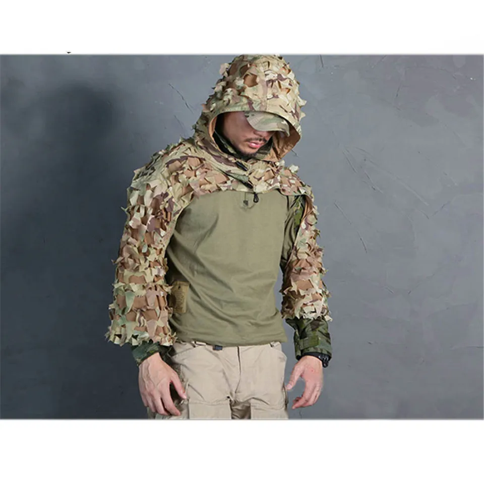 Военный Снайпер Ghillie страйкбол Пейнтбол Ghillie Viper капюшон боевой Ghillie костюм основа камуфляж Assaulter Ghillie костюм