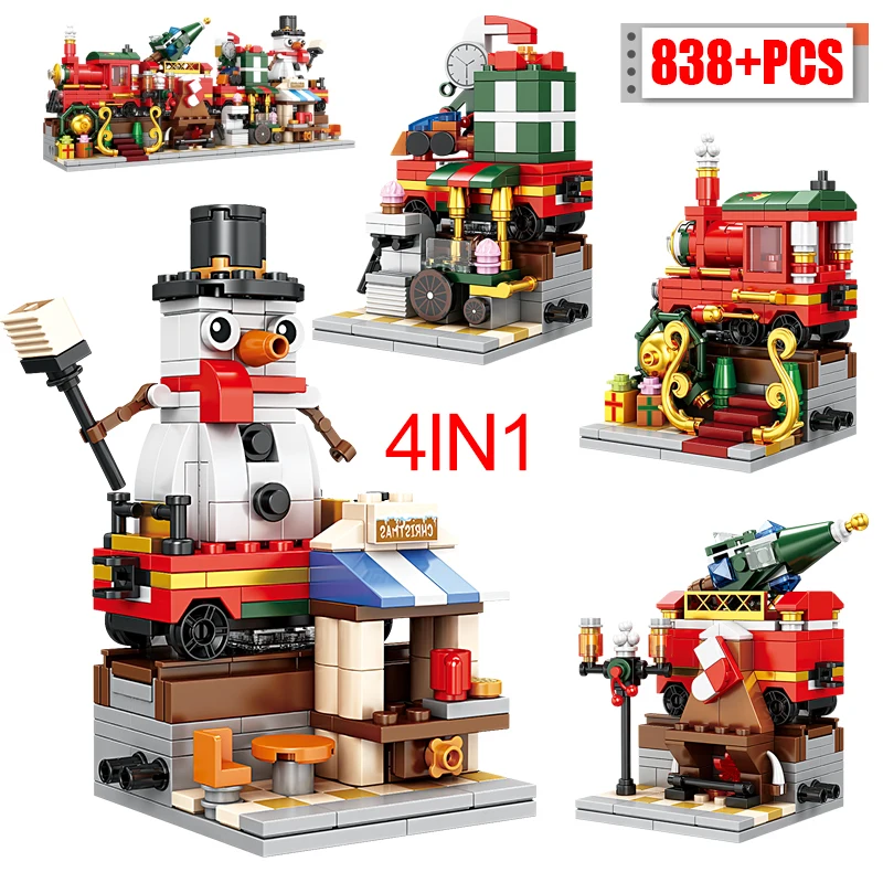 

838 шт., Детский конструктор «городская улица»