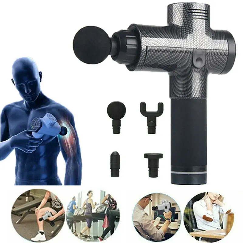 Массажный пистолет для мышц мощный беспроводной ручной электрический массажер