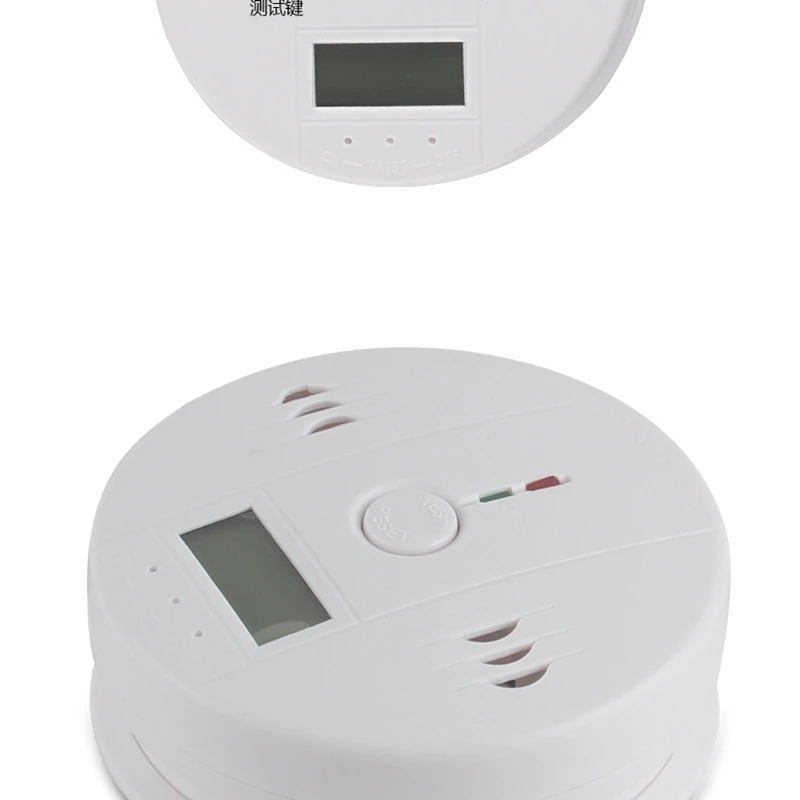 Carbon Monoxide Alarm Sensor Detector LCD Photoelectric CO Gas Home Security 85dB Warning Poisoning | Инструменты