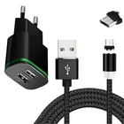 Магнитный зарядный кабель Micro USB, для Samsung, Xiaomi, Redmi, Huawei honor 9A, 9C, Meizu, Umidigi, A5 Pro, NOKIA 2,3, Android