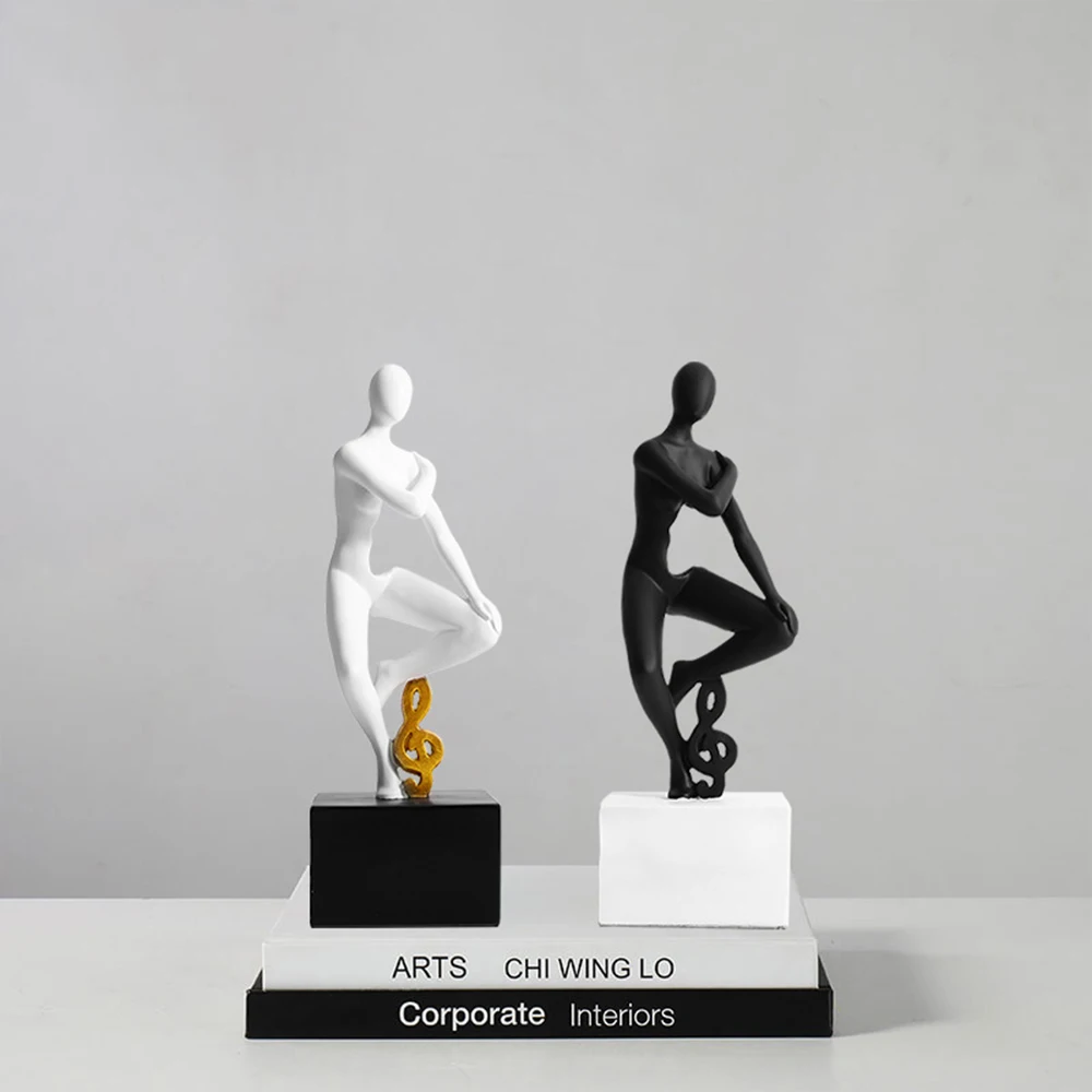 

Abstract Art Sculpture Nordic Decoration Home Accessories Statues for Decoration Minimalism Decor Black Sculptures Gifts