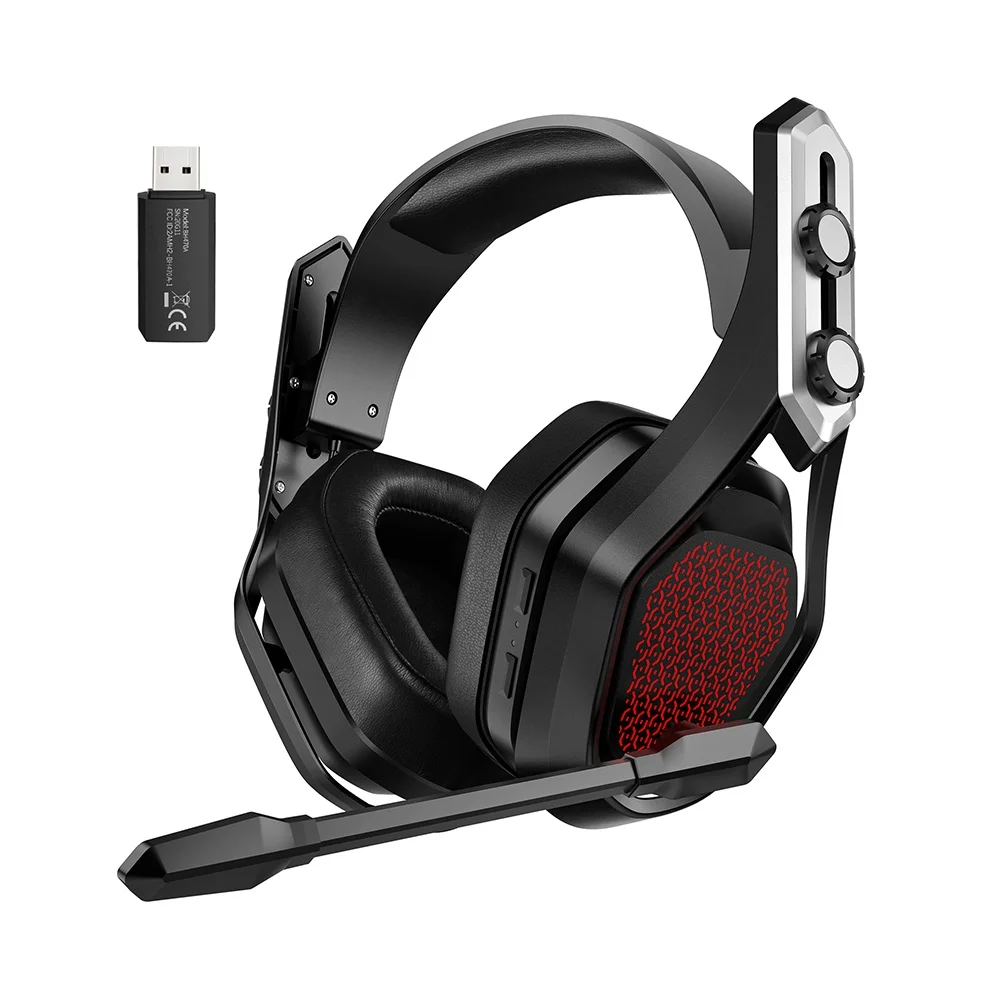 

Wireless Gaming Headset USB/3.5mm Headphone with Noise Canceling Mic 3D Surround 20h Playback for PS5 PS4 PC Gamer