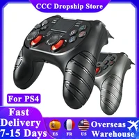 controller for ps4 wireless bluetooth game accesorios dual adjustable motor vibration 6 axis gyroscope gamepad for ps4 controle
