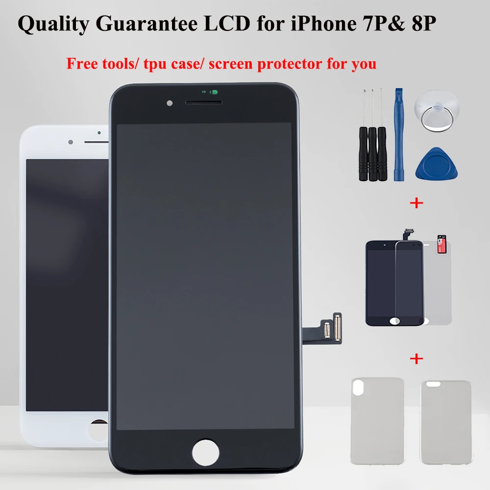 AAA+ LCD for iPhone 6 6s 7 plus display ips touch screen digitizer replacement assembly 8 pantalla OEM | Мобильные телефоны и