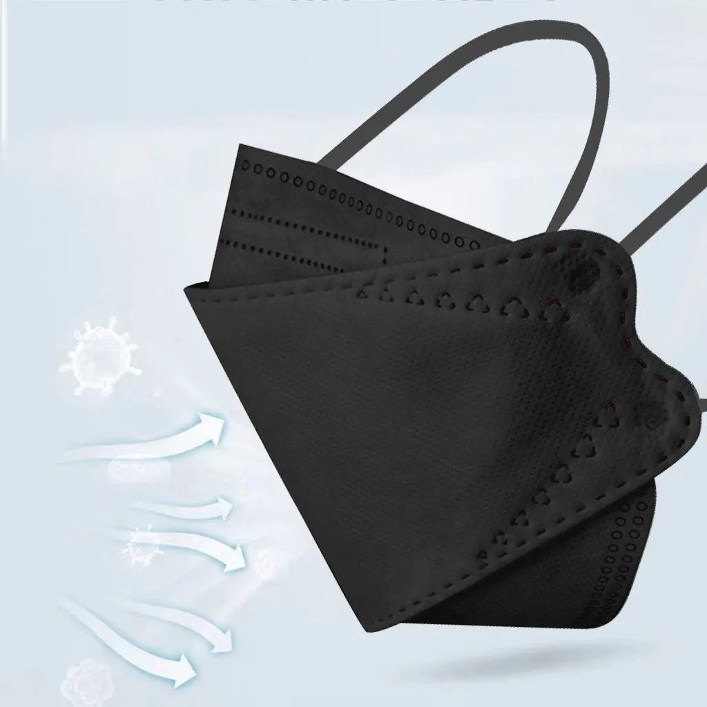10-30 шт. ffp2mask Black kn95 mascarillas negra взрослые 5 слоев fpp2 утвержденный CE респираторная