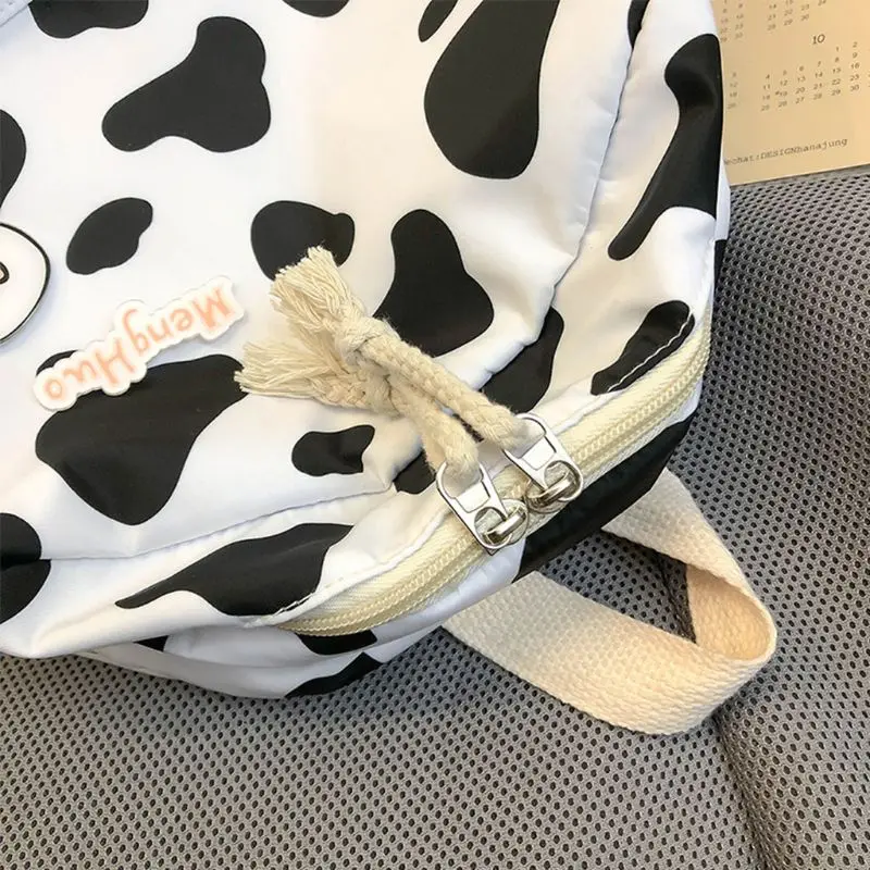 

Cow Pattern Backpack Canvas School Bookbag Travel Bag Casual Daypack for Teenage X5XA