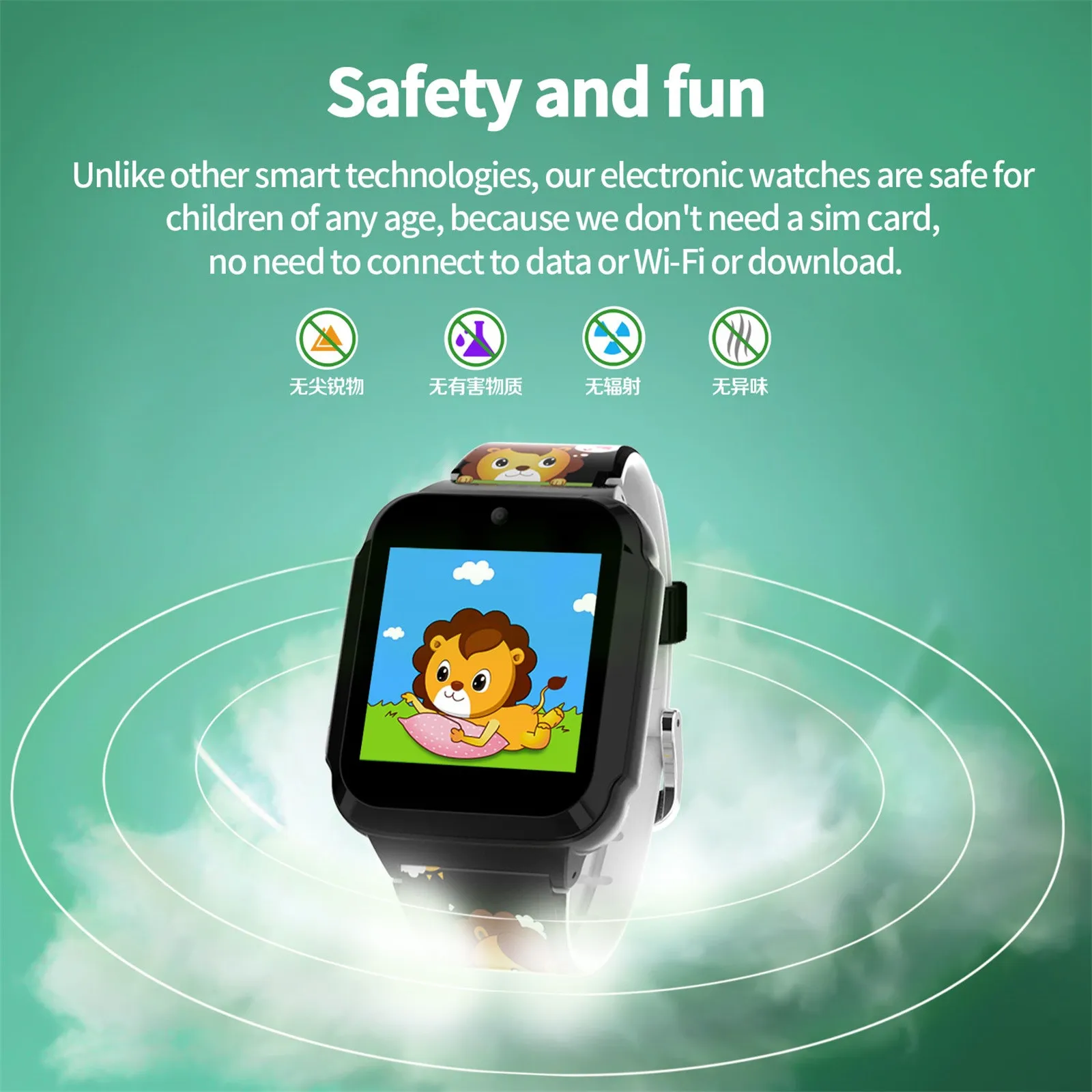 

MISIRUN S04 Kids Smart Watch Children's Multi-sports Pedometer Message Reminder Waterproof Sports Watch Children Smartwatch