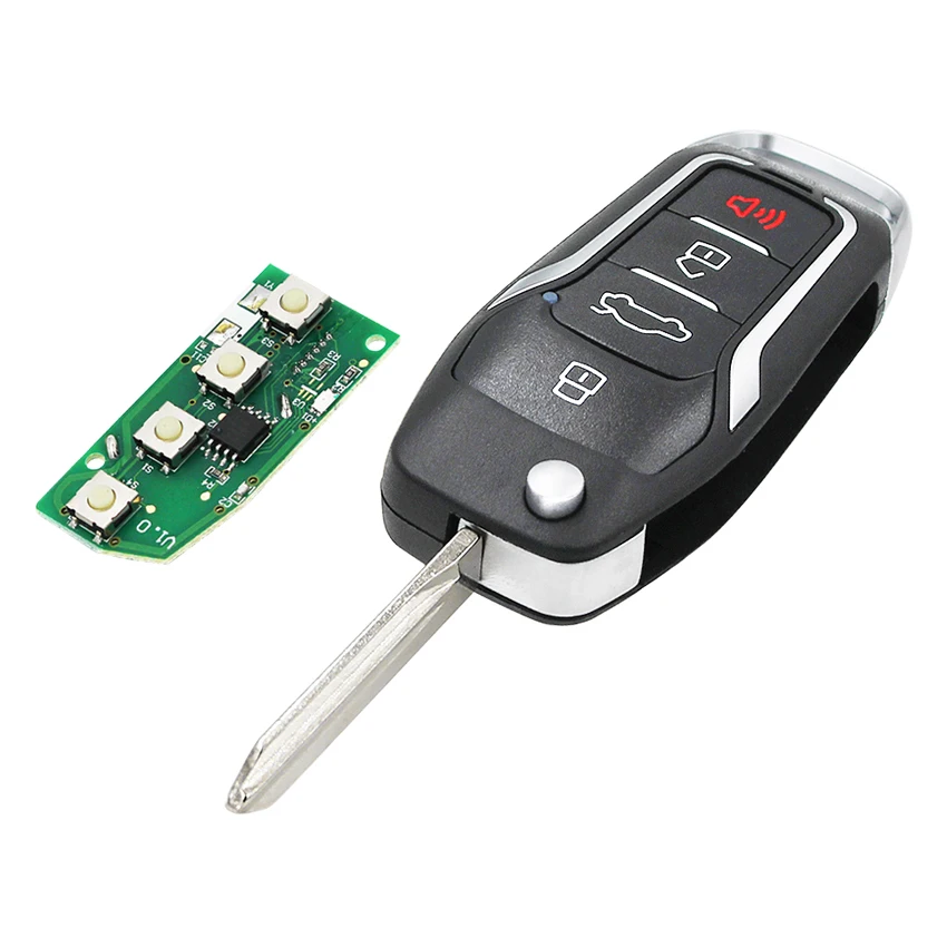 Обновленный 3 + 1/4 кнопочный раскладной дистанционный умный Автомобильный ключ 315