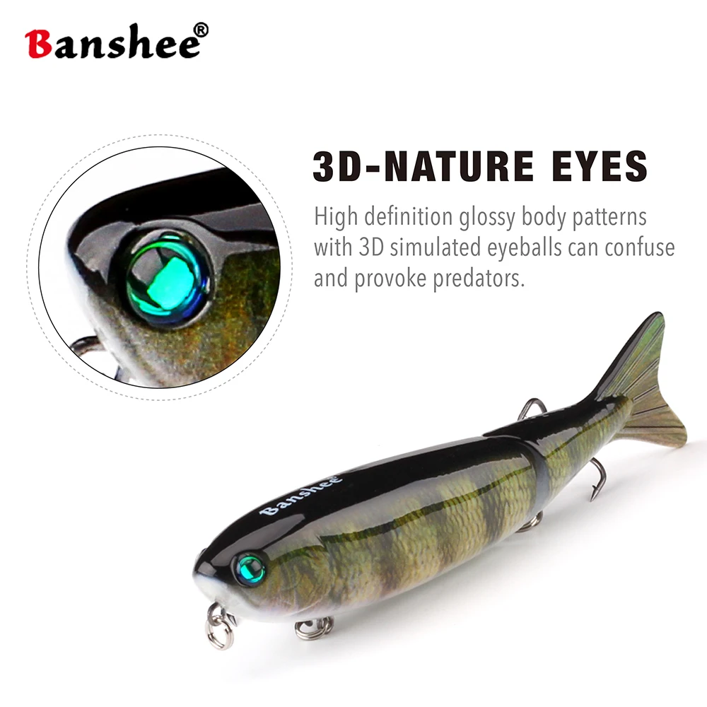 

Banshee 127mm 21g Floating Joint Wobbler Fishing Lure Jointed Crankbait Swimbait 2 Segment Hard Artificial Bait Topwater Penceil