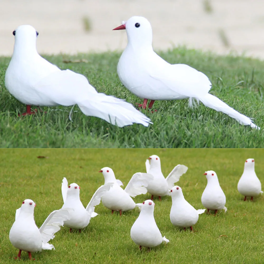 Реалистичные животные искусственный мир голубь птица фигурки миниатюры модель