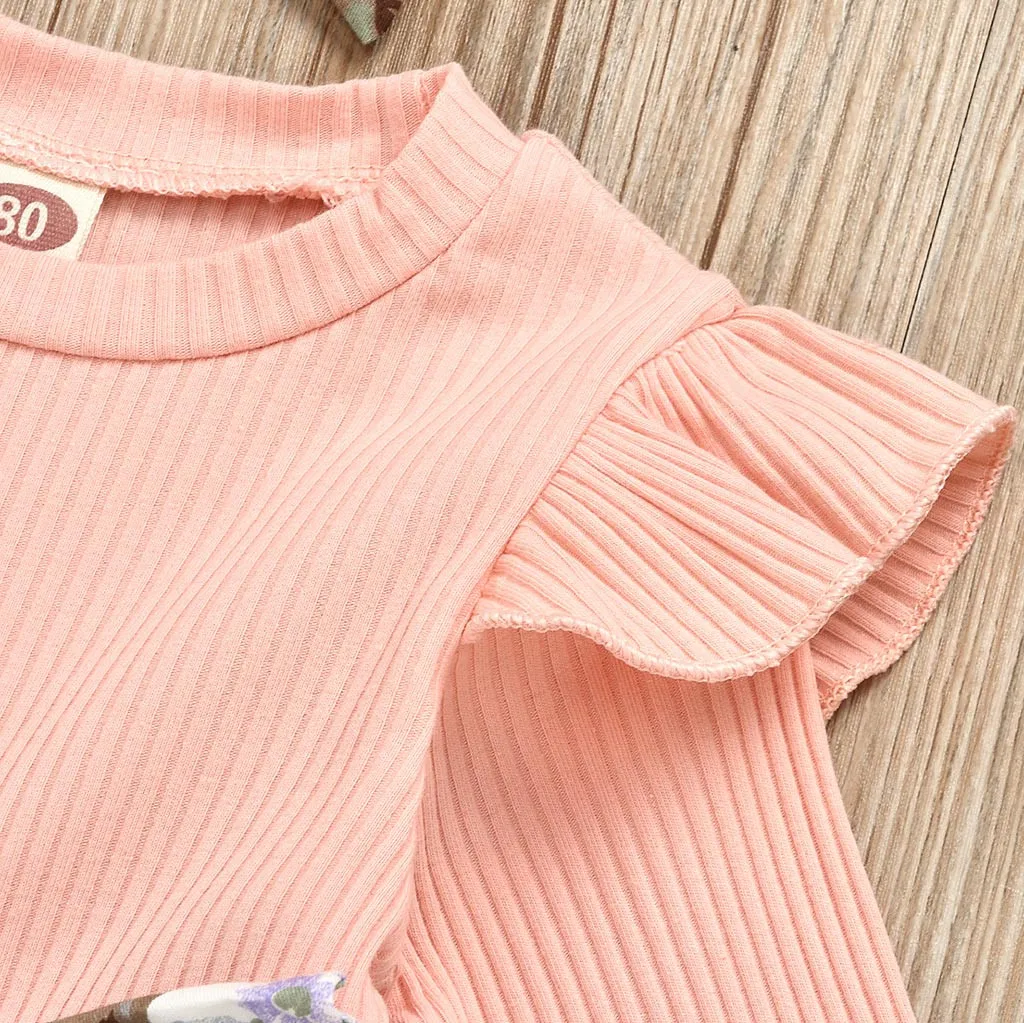 2 шт. детские платья с длинным рукавом и цветочным принтом | Детская одежда обувь