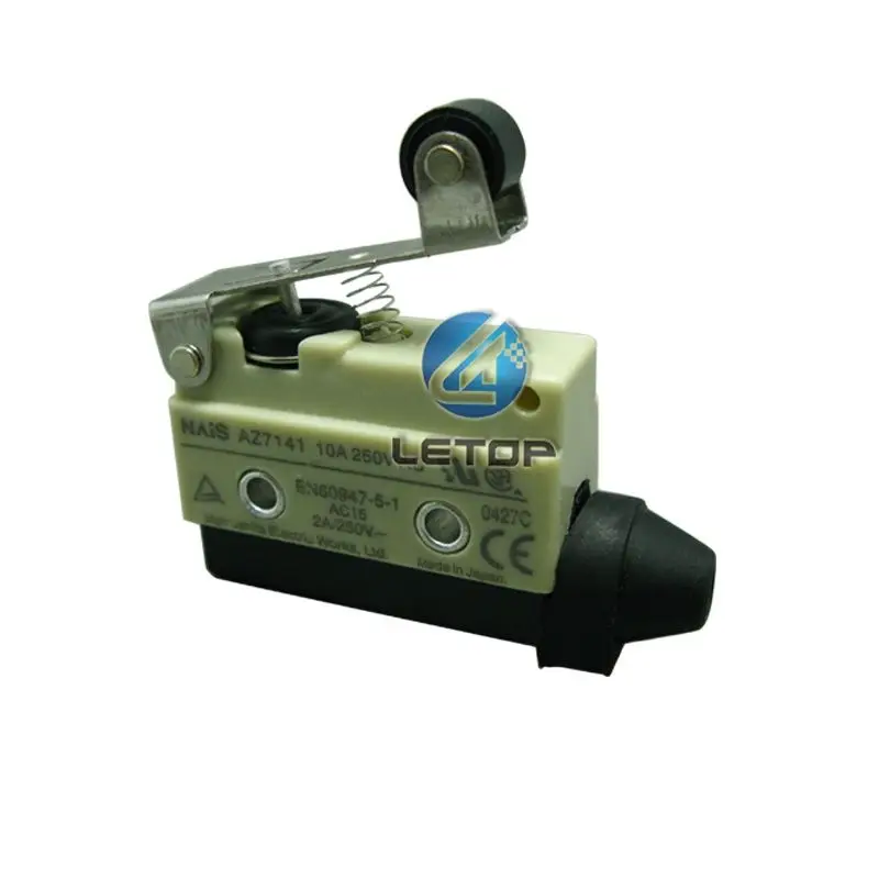 

Микроконцевой выключатель AZ7141 10 А 250 В переменного тока, короткий роликовый Шарнирный рычаг, водонепроницаемый микровыключатель