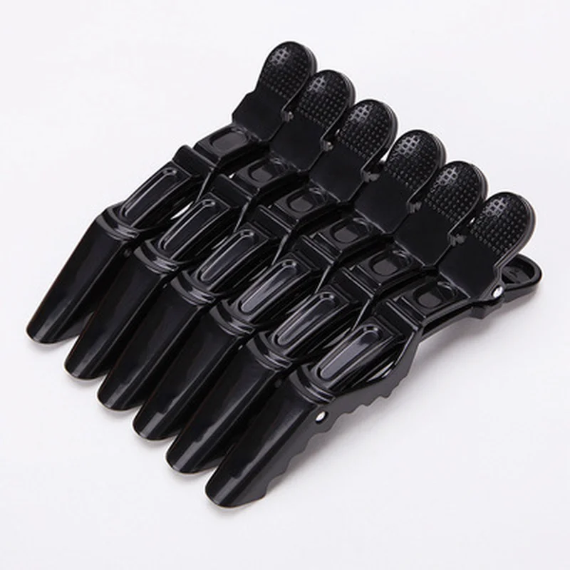 

6Pcs/Lot Plastic Hair Clip Hairdressing Clamps Claw Section Alligator Clips Grip Barbers for Salon Styling Hair Accessories
